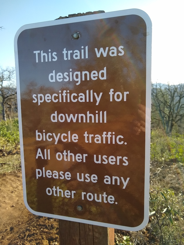 Trail use recommendation.