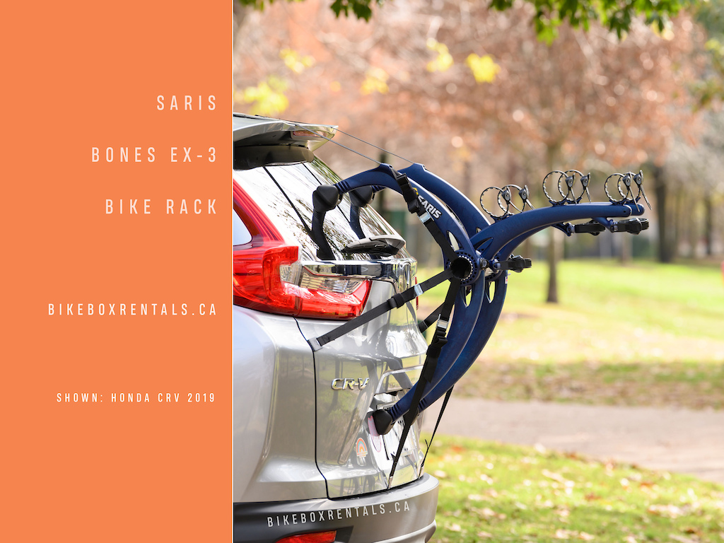 Installed an SUV Trunk Mounted Bike Rack / Carrier. 

Made by: Saris 
Model: Bones EX-3 
Vehicle: 2019 Honda CRV