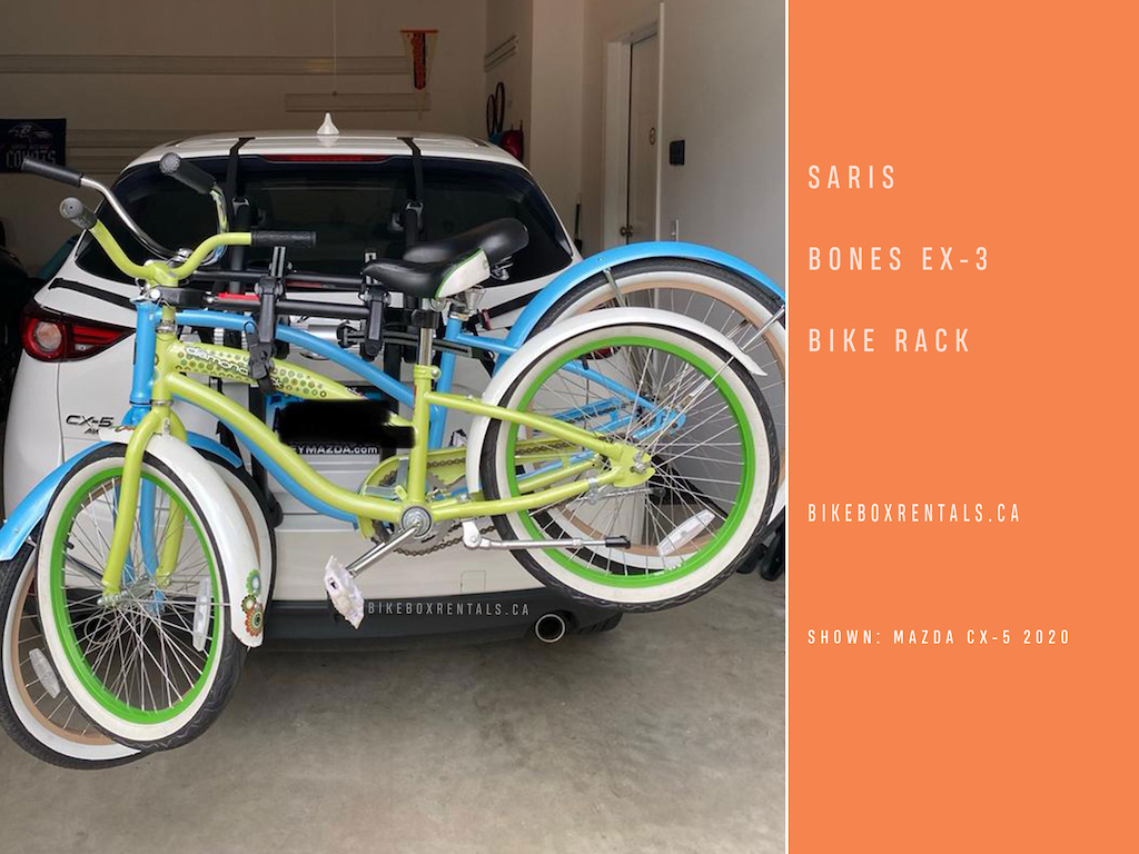 Saris Bones EX-3 Trunk Bike Rack / Carrier installed on a Mazda CX-5
