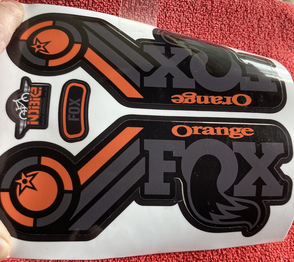 Indibike Orange Heritage decals