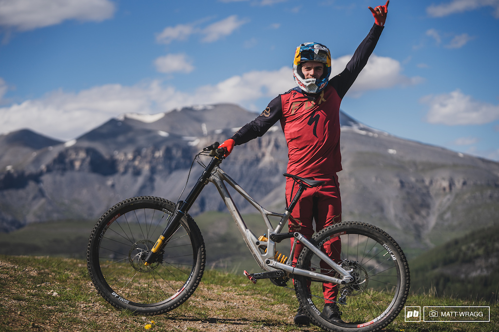 Loic Bruni in Valberg for French Lines. Valberg, France Photo by Matt Wragg
