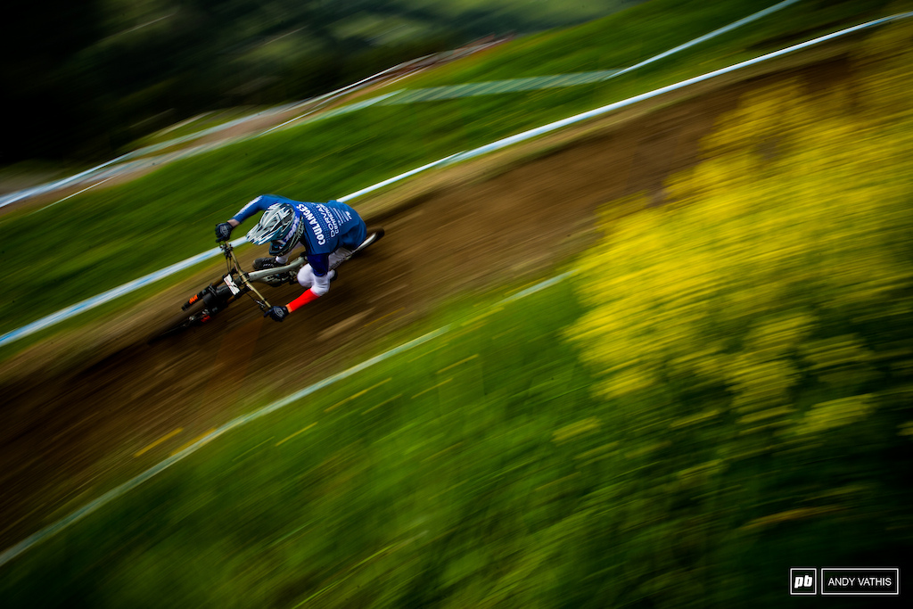 Benoit Coulanges on the hunt and looking quick right out of the gate.