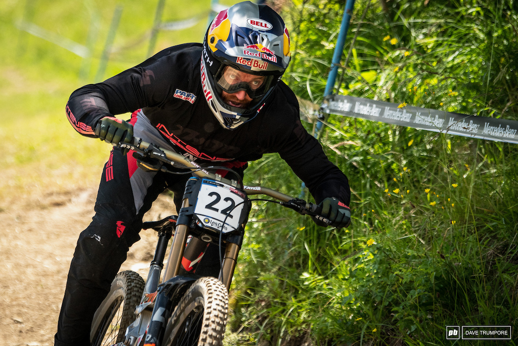 Aaron Gwin still yet to find the speed and form to run at the front