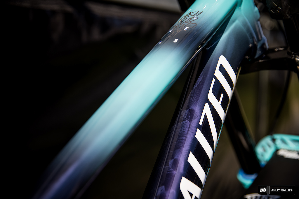 Crazy ice crystal details featured in Finn Iles new paint scheme.