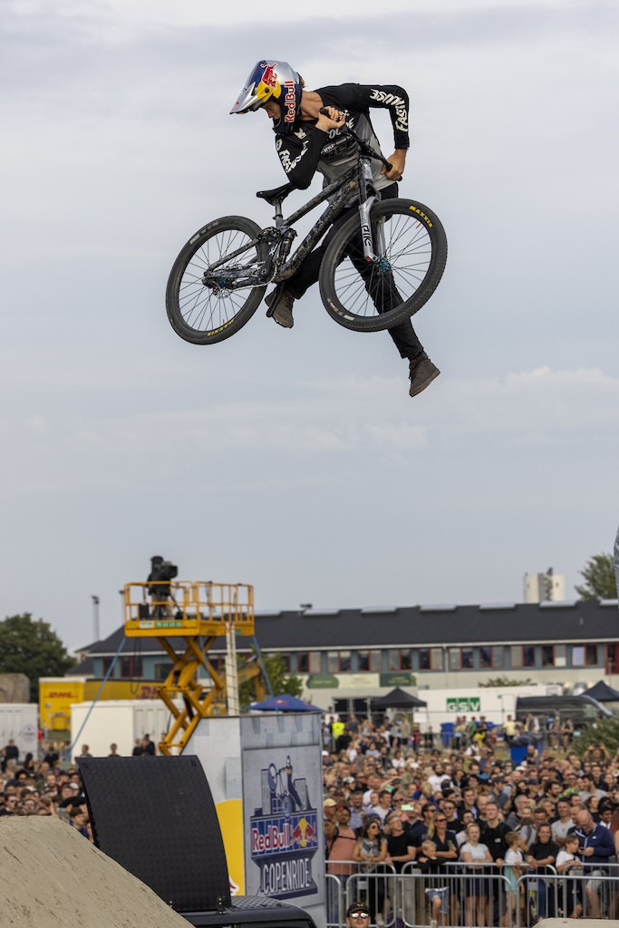 Emil Johansson competes at the Red Bull Copenride, Copenhagen on August 13, 2021