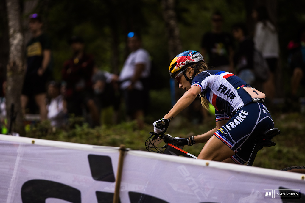 Pauline Ferrand Prevot put down the watts in the first few laps and nearly got away with it.