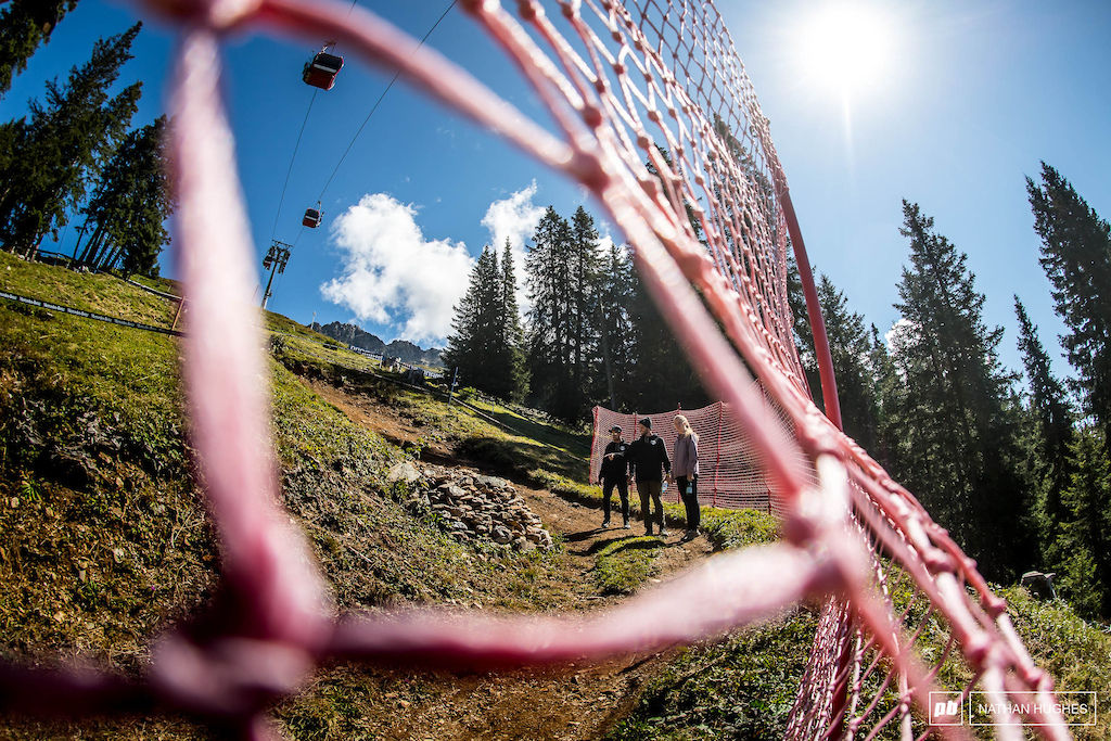 The Straitline DH course is mostly unchanged except for a couple of unhelpful rock piles to block the inside line.