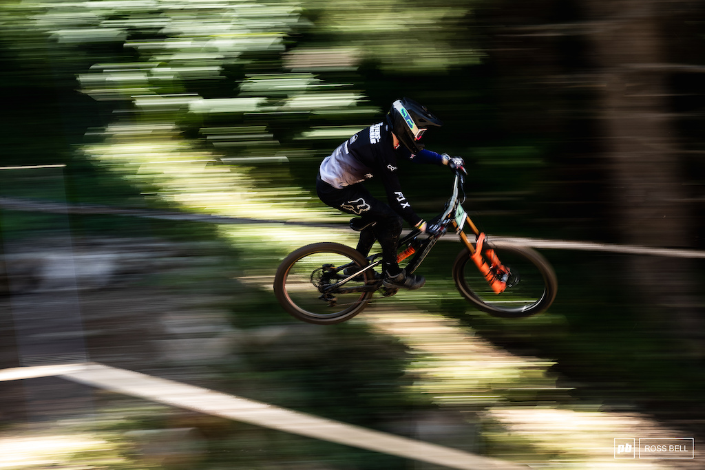 Lachlan Stevens-McNab sailing off the step down.