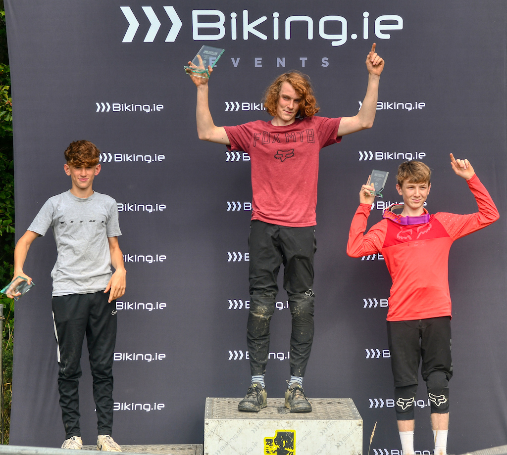 Under 17 men podium
