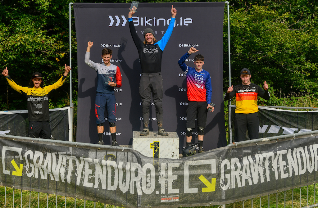 Elite riders podium