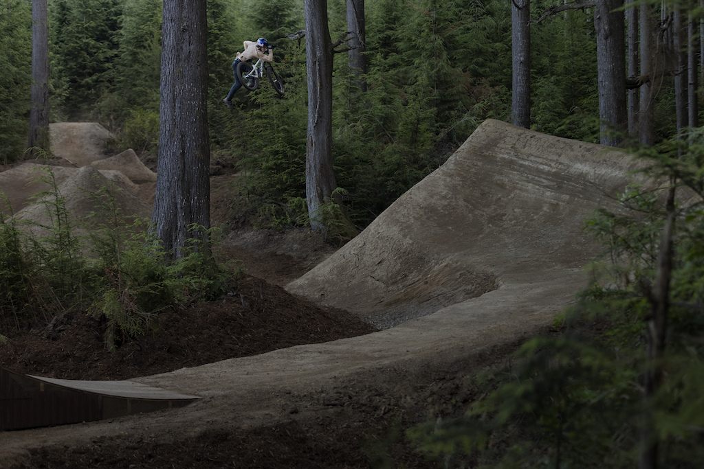 Brandon Semenuk during the filming of Realm on the Sunshine Coast Canada on July 14 2021.