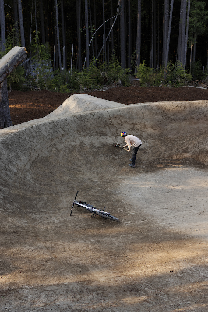Brandon Semenuk during the filming of Realm on the Sunshine Coast Canada on July 10 2021.