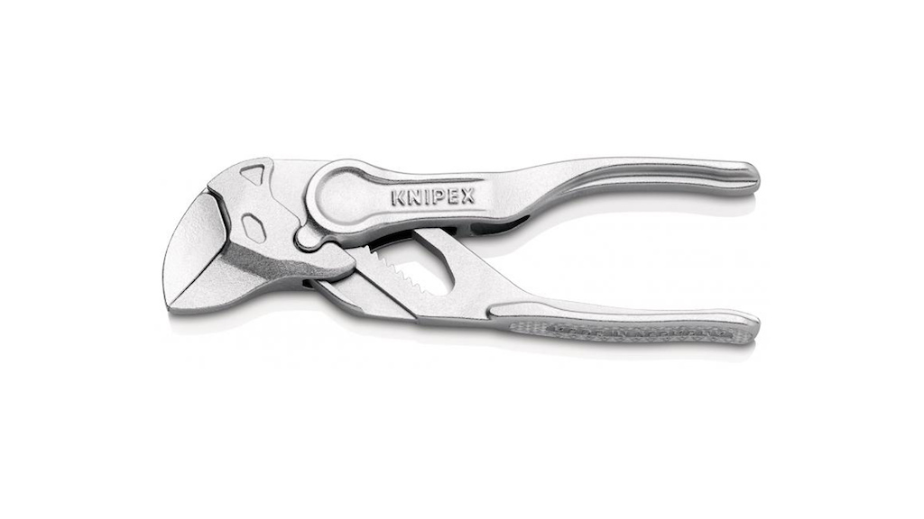 The German Pliers specialists have their name on a number of tools found in professional workshops around the world perhaps the most obvious example being the Pliers Wrench. Previously a patented design of Knipex s the Pliers Wrench is effectively an adjustable wrench that grips like a pair of pliers. Knipex recently released the smallest version of the Pliers Wrench yet and perhaps the most useful element of this is the jaw width that s just slightly over 2 mm wide. This new Pliers Wrench XS certainly has a helpful width for many finer applications around bicycles.