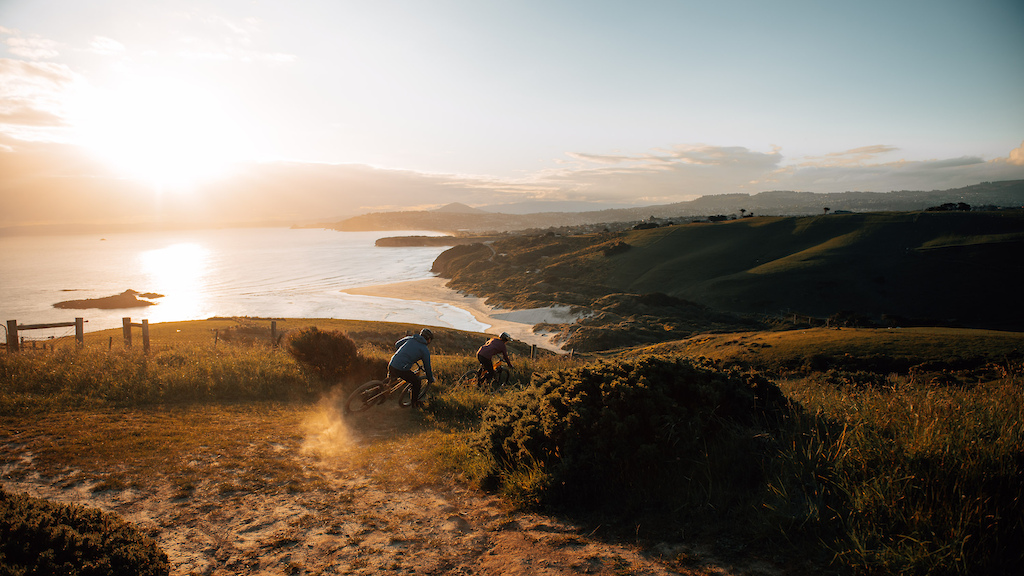 A stunning rip down the Peninsula as the sunsets looking back over Dunedin and it's beaches.
