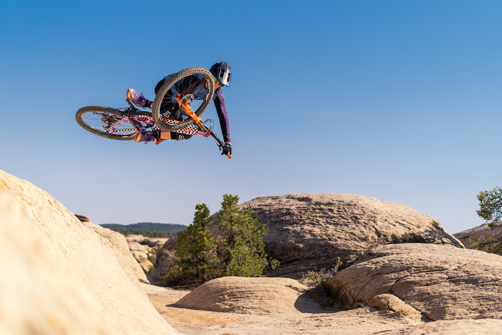 Kirt Voreis getting into a table on a natural quarterpipe in Utah