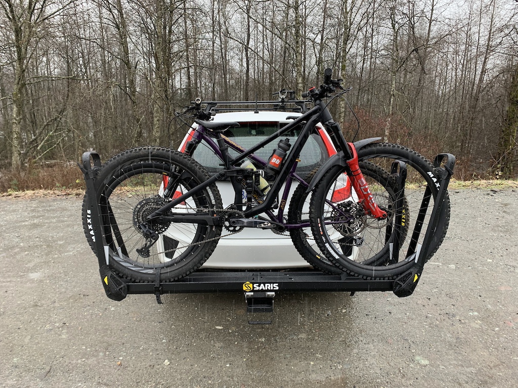 How to put saris bike rack on discount car