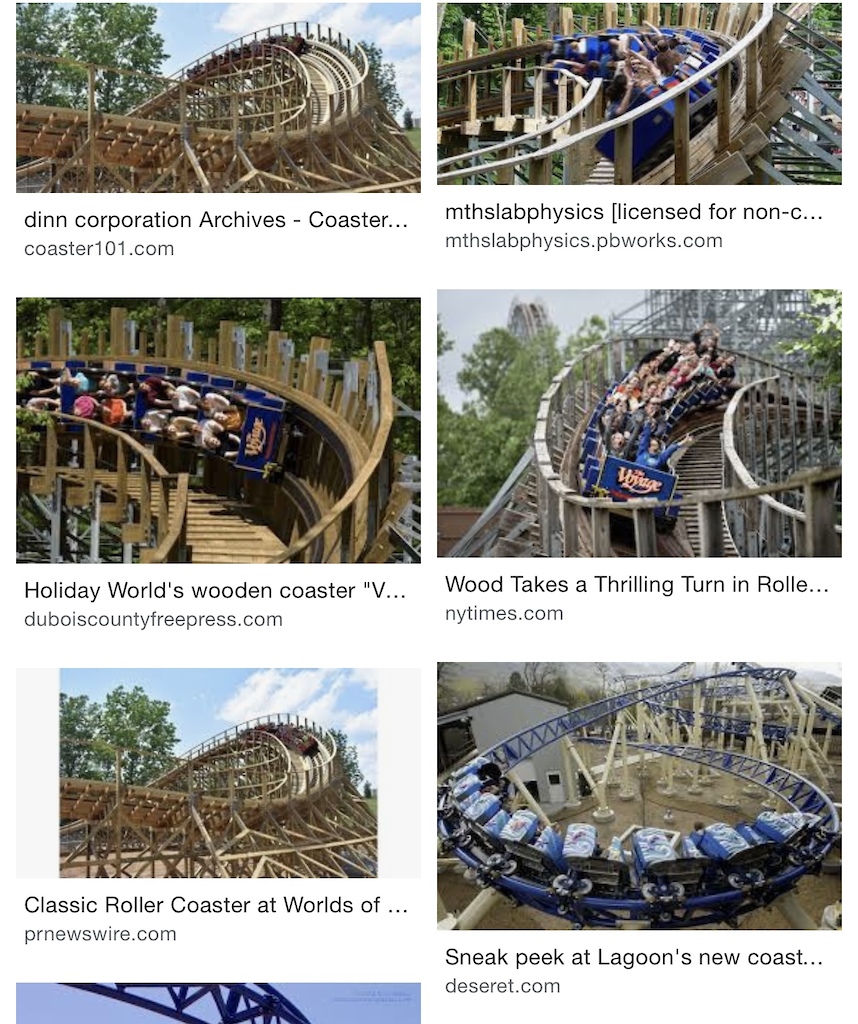 Inspiration from roller coasters
