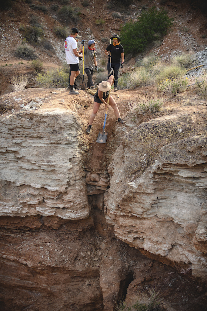 Chelsea Kimball works on her line at Red Bull Formation in Virgin Utah USA on 10 May 2022