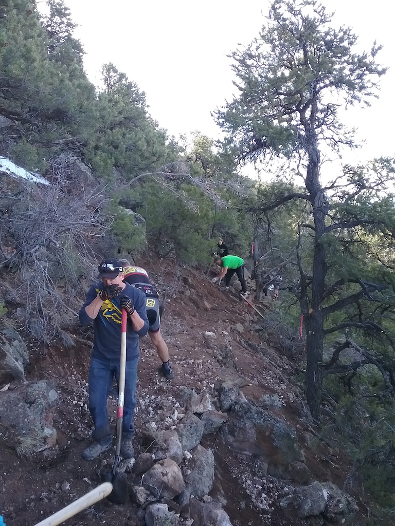 Building the Boulder Dash Trail, June 6, 2017