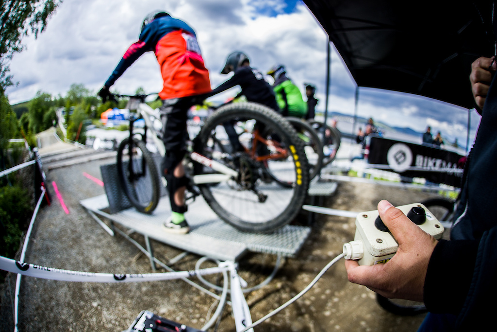 Saturday's racing during round 2 of The 2022 4X Pro Tour at Bikepark Winterberg, Winterberg, , Germany on May 28 2022. Photo: Charles A Robertson
