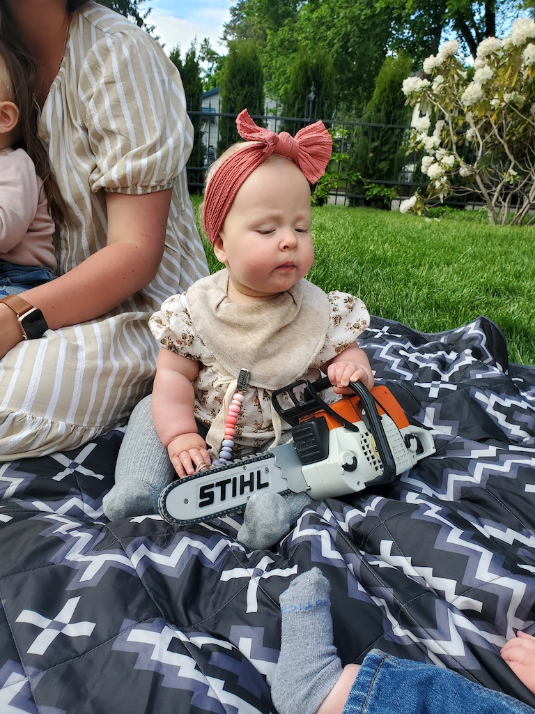 Rest of my family is Husqvarna fans. Glad my daughter decided to join me on team Stihl.