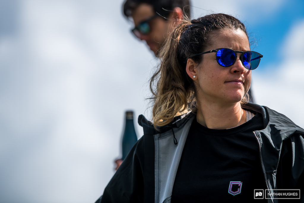 The woman to beat out here in Austria Camile Ballanche is looking for the three-peat this year.