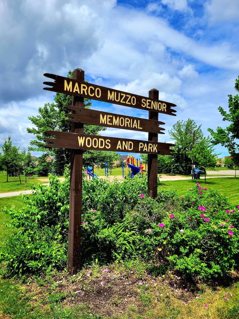 Marco Muzzo Senior Memorial Woods and Park trailhead