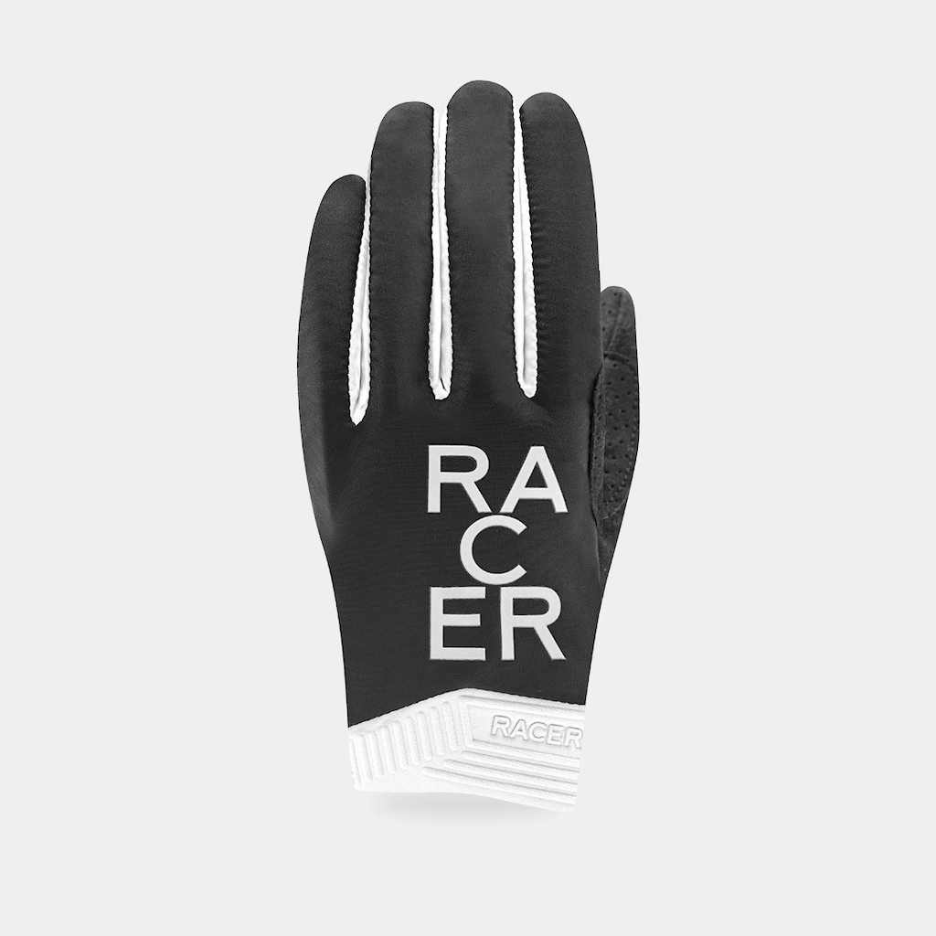 GP STYLE 2 black and white RACER 1927 summer gloves