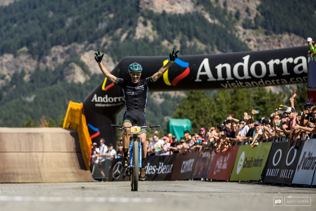 Job done. Carter Woods takes the win in Andorra.