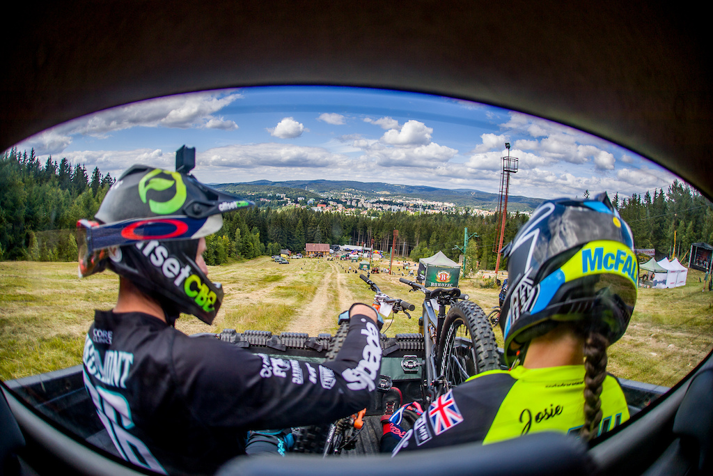 Practice and qualifying during round 4 of the 2022 4X Pro Tour at JBC Bike Park, Jablonec Nad Nisou, Liberec, Czech Republic on July 15 2022. Photo: Charles A Robertson