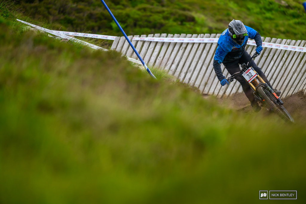 It's not all rock at Glencoe - there are some wooden wallrides, if you can call them that at the midway section of the track