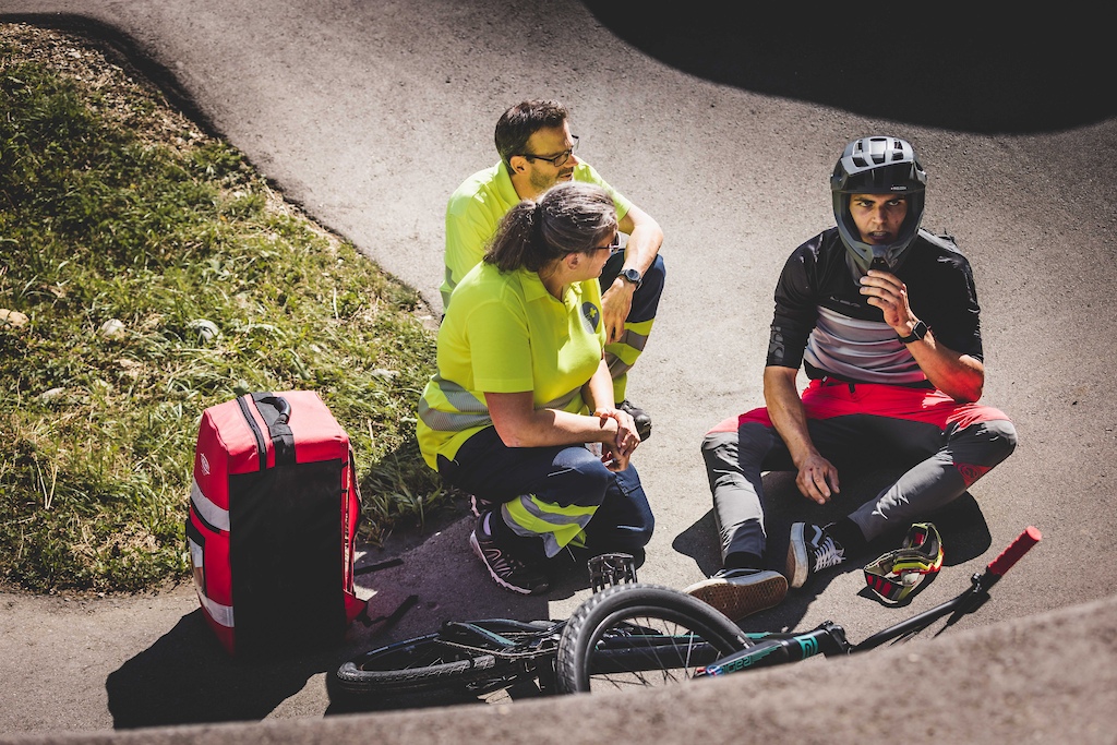 No joke - after a huge slam on one of the turns, this guy ended up going to hospital with headaches persisting - a telltale sign of concussion.