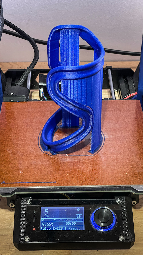3d printed ribbon cage for nalgene bottles.