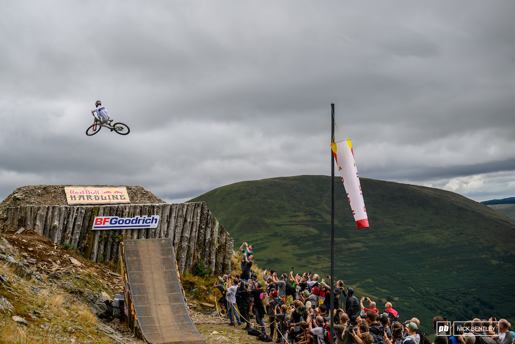 No wind today meant the riders could send it