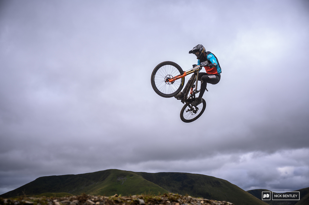 Harry Molloy trying to squash the step-up as much as he could