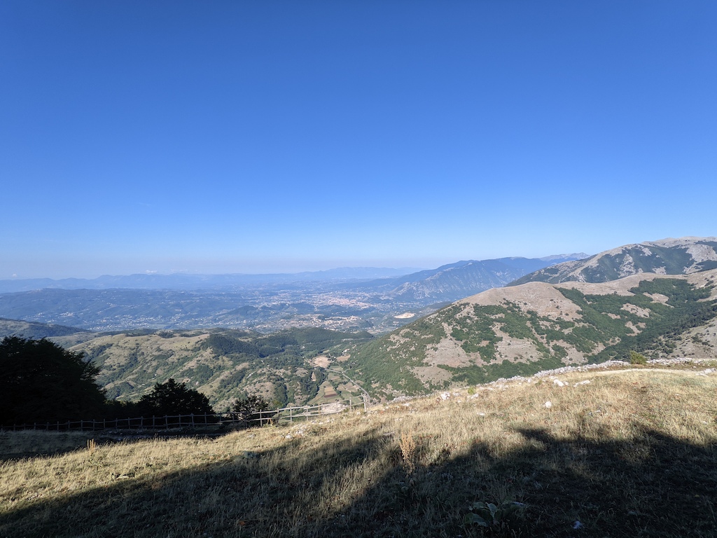 La vista sulla Valle di Comino.