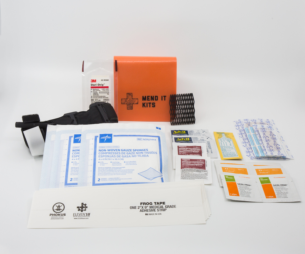 MTB First Aid Kit components