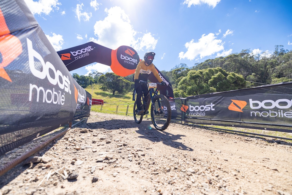 Competitor Riding in the 2021-22 Thredbo Gravity Series
