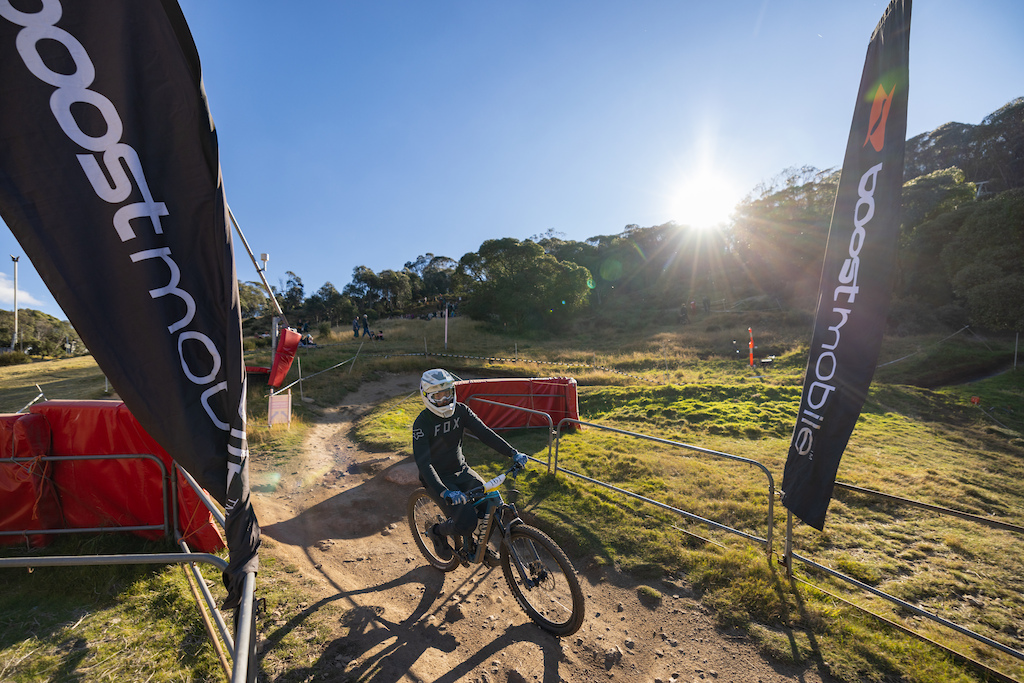 Competitor Riding in the 2021-22 Thredbo Gravity Series