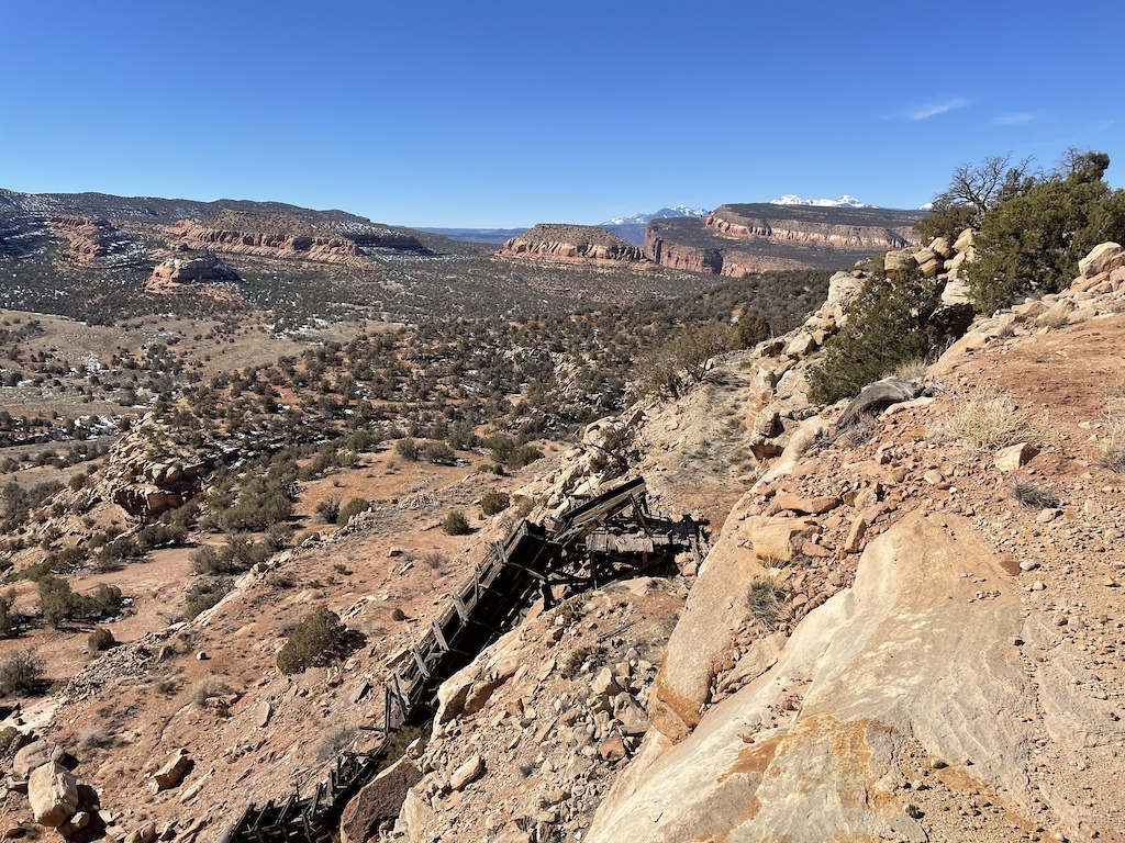 Old mining relics along this route