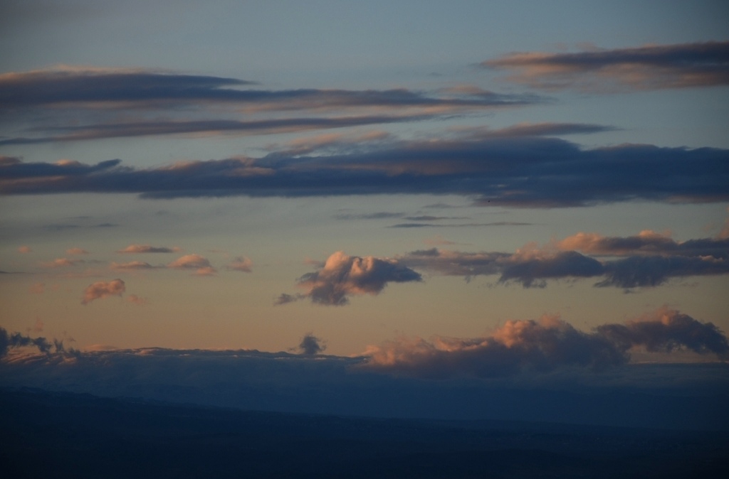 Near sunset.