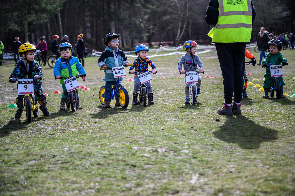 As well as the main races, the Balance Bike Strider Race took place with a strong turn out