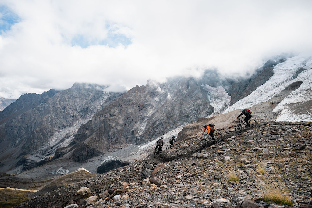 The build crew rides to the zone Photo by Morgan Bodet