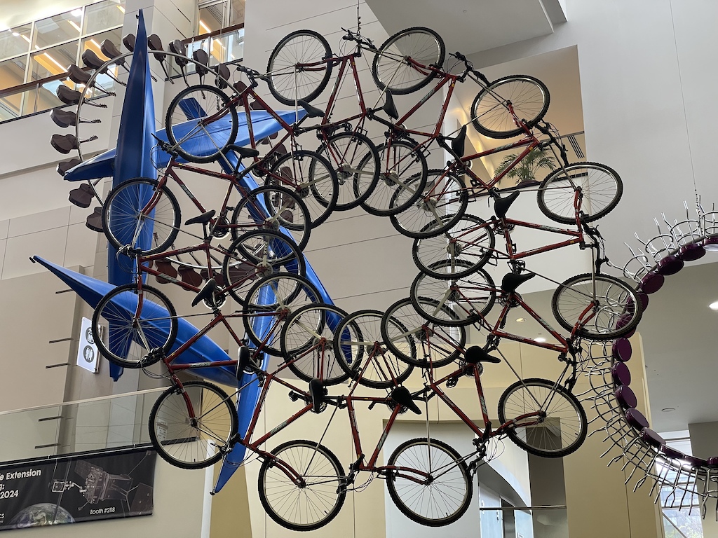 Bike art installation at the Walter E. Washington Convention Center in Washington DC.