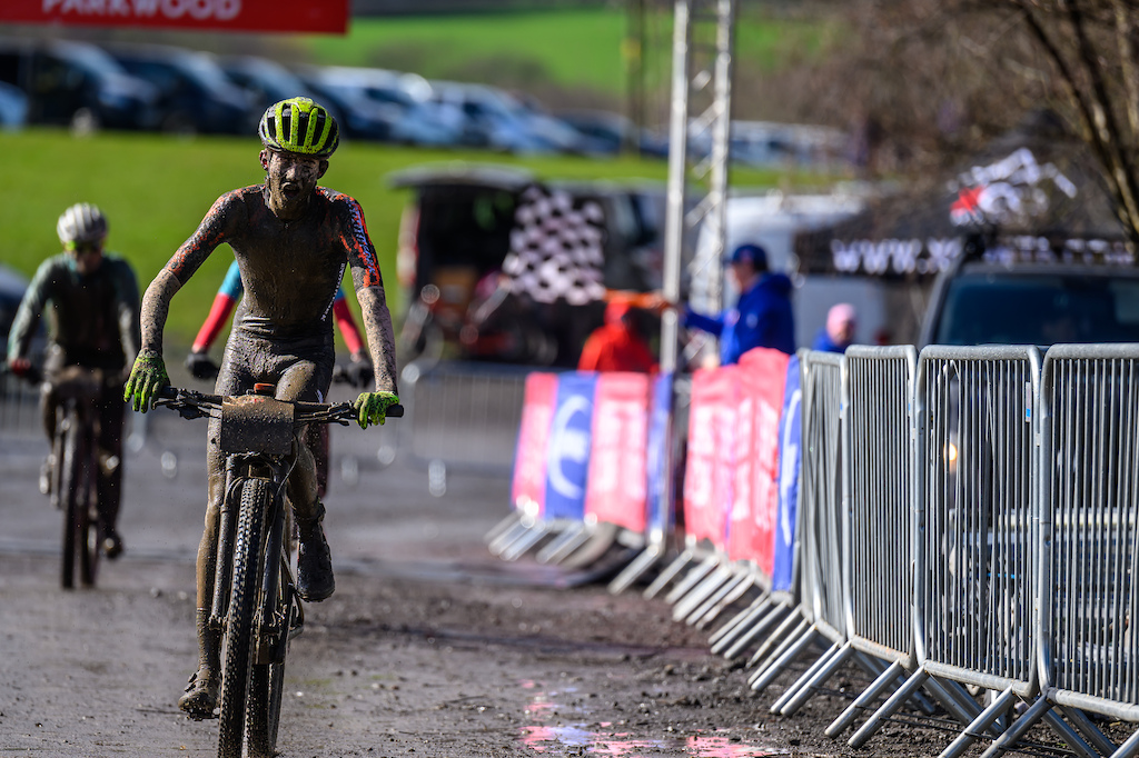 Max Standen of Southfork Racing took the win in the Juvenile and Youth ShortTrack race. Max had the honour of being the first-ever winner in a National XC Short Track Series race