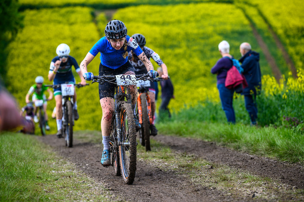 The farm track climbs saved the riders from the worst of the mud