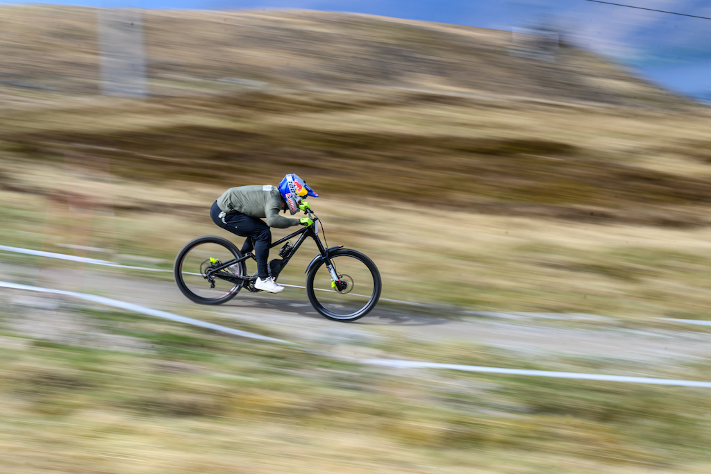 Loic Bruni probably has the best aero-tuck this weekend