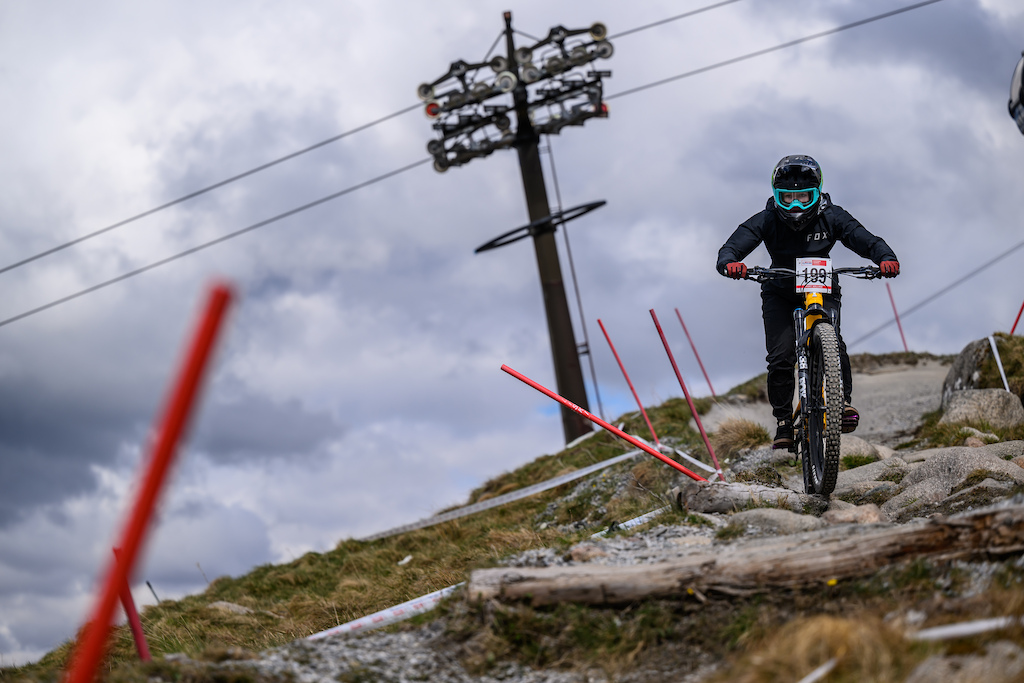 The winner of the women s open race Amy White-Bensted made the enduro bike work all weekend and took the win by just under 7 seconds