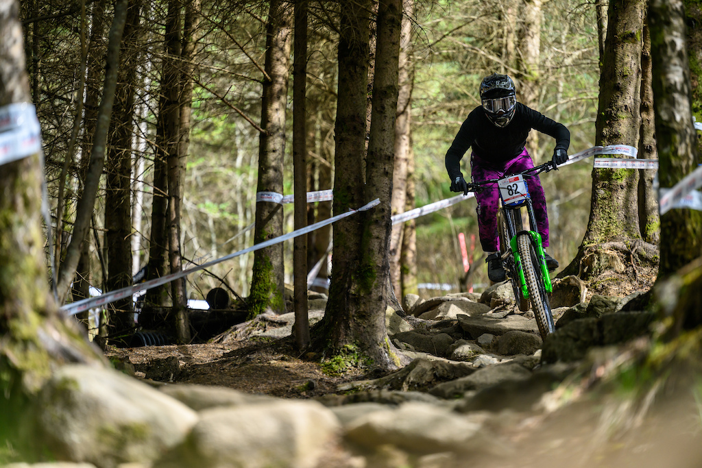 Thanks to the dry weather the wood section wasn t as sketchy as normal it was just a flat out rock-fest which Seth Barnett seemed to have fully under control