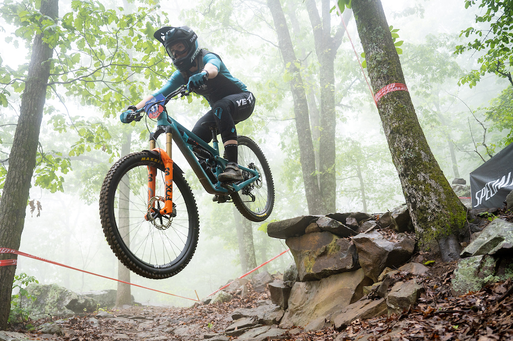 Dardanelle, AR - May 6: Big Mountain Enduro race at Mount Nebo State Park in Dardanelle, AR on May 6, 2023. (Photo by Will Newton/ADPHT)
